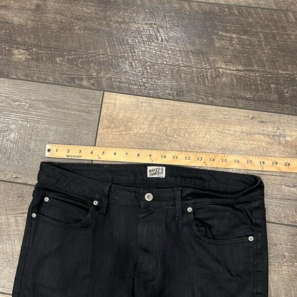 Naked & Famous Denim Black Slim Straight Jeans - Picture 5 of 11